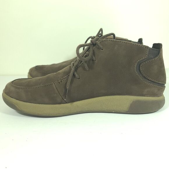 Olukai Lolii Puki Men\'s Size 9.5 Brown Lace Up Ankle Chukka Boots 10481-6363 EUC main image 11